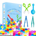AILUKI Water Beads,Non-Toxic 40000 PCS Large Size Water Gel Beads Toys with 1 Scoop 2 Tweezer 1 Spoon for Kids Sensory Play,Vase Filler and Decoration  B07GGV1LSL
